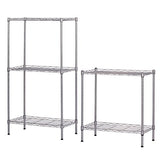 Karl home 5-Tier Adjustable Wire Unit Shelves, Height Metal Storage Shelves for Kitchen/Bathroom/Garage Organization, Stainless & Sturdy Frame,551lbs Capacity, 21.3”L x 11.4”W x 59”H, Chrome Karl home