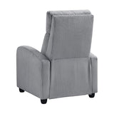 Lexicon Pushback Recliner Chair Armchair Push Back Recliner, Corduroy Chair with Solid Wood Frame and Metal Seat Base, Single Sofa Accent Chair for Living Room/Office/Apartment, Dark Grey Lexicon