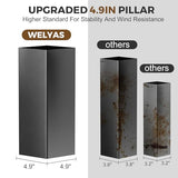 WELYAS Aluminum Hardtop Gazebo 10' X 12' Heavy Duty All Weather Wood Color Gazebos with Galvanized Steel Double Metal Roof for Garden Patio Deck Backyard, Curtains and Netting Included WELYAS