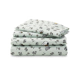 Berkshire Blanket Peanuts® Kids Sheet Set Full Size - 4 Pieces,Cute Character Snoopy Printed Soft Microfiber Bed Sheets,Mini Snoopy & Woodstock New Flower and Bees Sage Berkshire Blanket