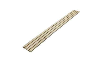 1550-4FTWHW Unfinished White Hardwood Sawtooth Slat Panel Moulding - WoodArtSupply