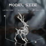 Kolotesame Mythical Forest Deer 3D Metal Puzzle Model for Adults, DIY Animal Sculpture 3D Model Kit Immersive Creative Building Model Art Desk Decor