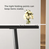 gaoyangjiaju 62.9"-94.4" Modern Extendable Dining Table for 6 to 10 Seats, Rectangular Sintered Stone Table with High Hardness and Easy Maintenance for Dining Room Family Gathering, White Top gaoyangjiaju