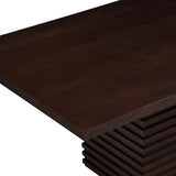 Christopher Knight Home Coad 84 inch Wooden Dining Table, Modern Rectangular Kitchen Dinner Table for 6-8 People, Wave Base Wooden Dining Furniture for Kitchen Office Conference Room, Espresso Brown Christopher Knight Home