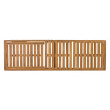 Christopher Knight Home Vauz Patio Chaise Lounge Chair Outdoor, Acacia Wood Poolside Sun Lounger with Slatted Design, Open Frame Pool Lounger with Adjustable Backrest, Natural (Frame Only)