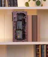 Revell Book Nook Kit Harry Potter - Diagon Alley Miniature DIY Kit 9" Booknook 3D Wooden Puzzle with LED Light Bookshelf Décor Gift for Adults Women Men