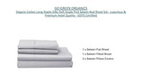 GO GREEN ORGANICS Organic Cotton Long Staple Silky Soft Single Pick Sateen Bed Sheet Set - Luxurious & Premium Hotel Quality - GOTS Certified - Solid Dyed (Grey Dawn, Queen (U.S. Standard)) GO GREEN ORGANICS