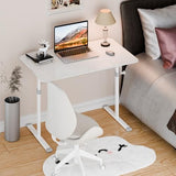 YOXIER Manual Standing Desk, 39.37 x 23.62 inch Sit and Stand Desk, Computer Desk Adjustable Height, Heavy Duty Game Desk, Hand Crank Standing Desk, Hand Lifting Computer Desk, Manual Stand Up Desk YOXIER
