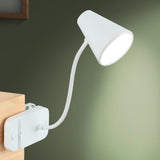 Reading book light,Led desk lamp,White,Desk lamp with USB charging port,Standing, clip-on,Battery and USB dual-use,360° rotating hose,Eye-care desk light,Small and cute desk lamp,Clip on Office lamp hepan block