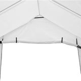 17x10 ft Carport Canopy Heavy Duty Waterproof Garage Car Shelter Storage Shed with Walls and 2 Doors outdoor basic