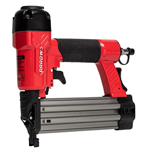 Arrow PT18G Gauge Oil-Free Pneumatic Brad Nailer - Small Light Trim and Interior Molding Work, Operates Up to 100psi Compression Unit, Fits 5/8", 3/4", 1", 1.5", 2" Brad Nails - WoodArtSupply