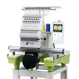 FUJA 15 Needle 14"x20" Large Area Commercial Embroidery Machine,1200 SPM High Speed, 10" Touch Screen, WiFi, Auto Color Change & Trim, for Hats, Jackets, Hoodies, T-Shirts and Patches