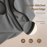 Luxury Goose Down Comforter Single Size Duvet Insert All Season Bedding Quilt Grey,30x20Inch OASWET