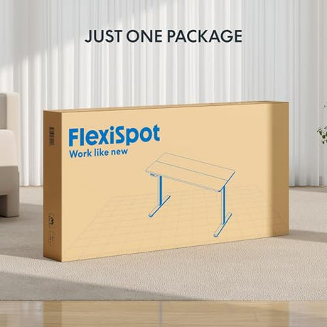 FLEXISPOT Standing Desk Electric Height Adjustable Desk with 40 x 24 Inch Splice Board, Home Office Computer Workstation, Black Top + Black Frame FLEXISPOT