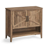 VASAGLE LIRY Collection - Shoe Cabinet, 3-Tier Storage Organizer, Shoe Shelf, Farmhouse Freestanding Cabinet, Height-Adjustable Shelf, 13.8 x 31.5 x 27.6 Inches, Honey Brown ULBC038B01 VASAGLE