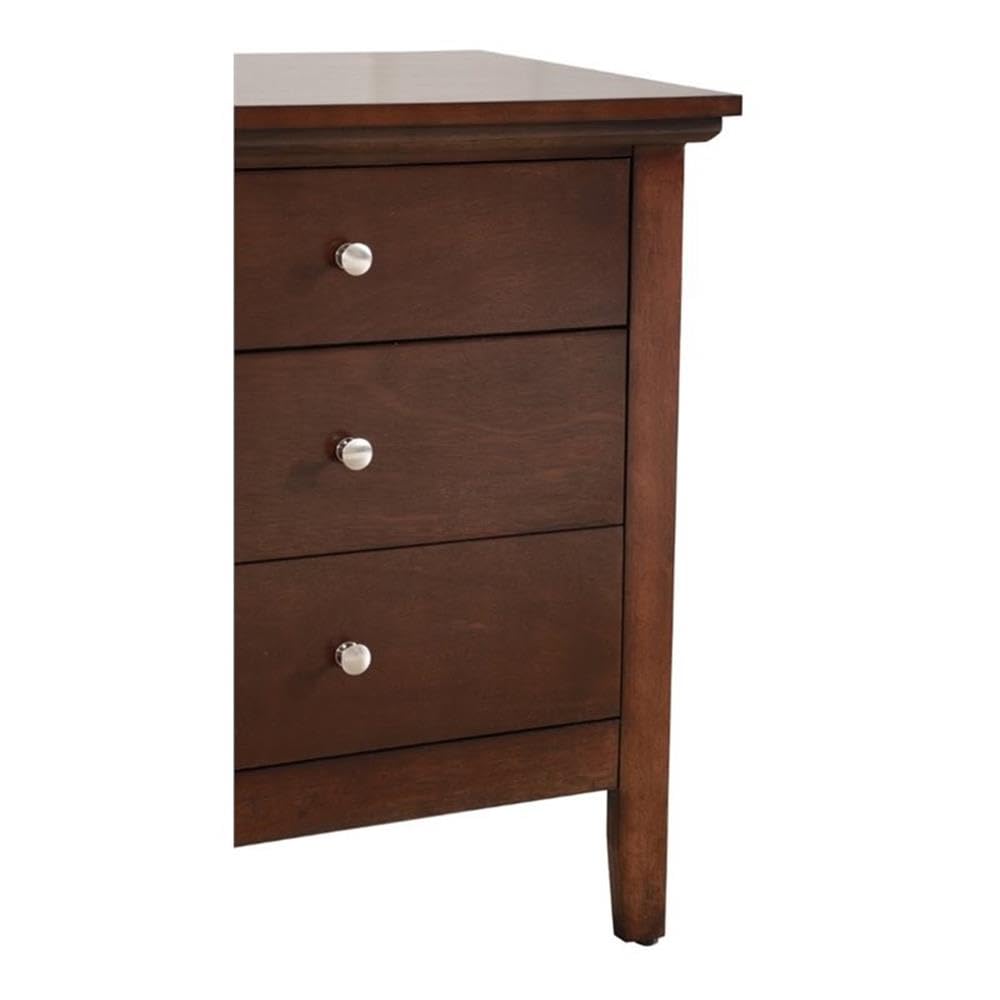 Glory Furniture Hammond 3 Drawer Nightstand in Cappuccino Glory Furniture