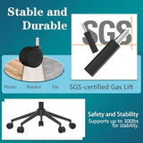Ergonomic Office Chair with Footrest - Adjustable Lumbar Support & Headrest, 90-160° Reclining Mesh Back Computer Chair - Home Office/Gaming, 350lbs Capacity (SGS Certified) CYKOV
