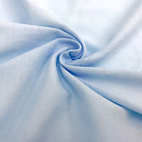 TL Care 100% Natural Cotton Jersey Knit 3-Piece Toddler Sheet Set, Blue, Soft Breathable, for Boys and Girls TL Care