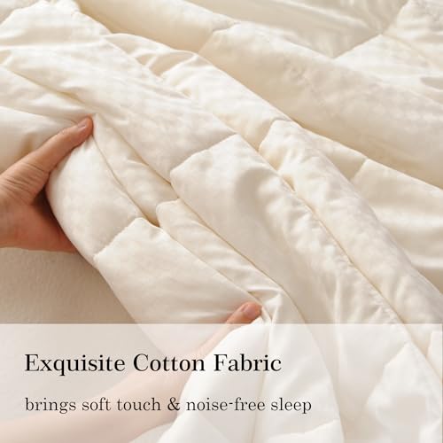 CUDDLE DREAMS Wool Comforter Duvet Insert, 100% Australian Wool Filling with Soft Noiseless Cotton Shell, Natural Warmth (Midweight for All Season, Twin) CUDDLE DREAMS