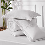 Bedsure California King Comforter Set - Grayish White Soft Bedding for All Seasons, Cationic Dyed Bed Set, 3 Pieces, 1 California King Size Comforter (104"x96") and 2 Pillow Shams (20"x36"+2") Bedsure