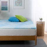ZINUS 1.5 Inch Swirl Gel Cooling Memory Foam Mattress Topper, Smaller, More Convenient WonderBox Packaging, Cooling, Airflow Design, CertiPUR-US Certified, Twin Zinus