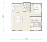 20ft 40ft Expandable Portable Folding Modular Tiny Home - 3 Bedroom Prefab Container House with Bathroom for Adults | Space-Saving Modern Living Solution Generic