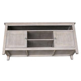 International Concepts Entertainment/TV Stand - With 2 Doors, Washed Gray Taupe IC International Concepts