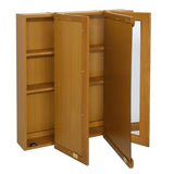 Design House 30 Inch Claremont Bathroom Medicine Cabinet, Wall Mounted, Mirror, Oak, 545301-HOK Design House