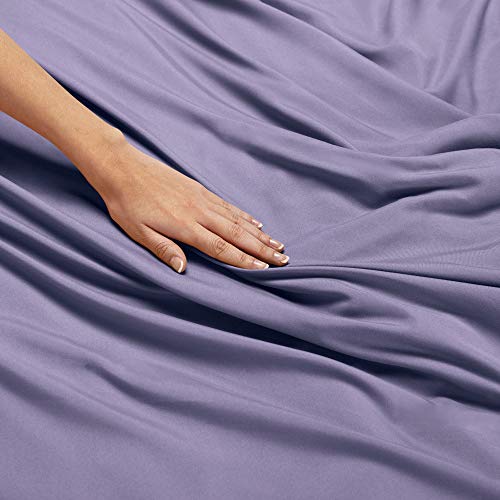 Nestl Full Sheet Set - Luxury 1800 Ultra-Soft Microfiber Full Bed Sheets - Double Brushed - Deep Pockets - Easy Fit - 4 Piece Set - Bedding Sheets & Pillowcases (Full, Stone Blue) Nestl