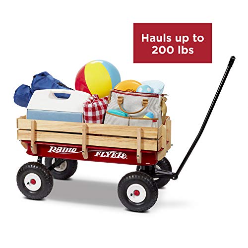 Radio Flyer 36" All-Terrain Steel & Wood Wagon Radio Flyer