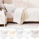 WRENSONGE Twin/Twin XL Comforter Set for Girls Boys Teens, 1 White Comforter & 1 Pillow Sham, Soft Lightweight Kids Comforter Sets for All Seasons Dorm Bedding WRENSONGE