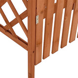vidaXL Weather-Resistant Firwood & Pine Wood Pergola with Gate - Elegant Outdoor Arch for Climbing Vines vidaXL