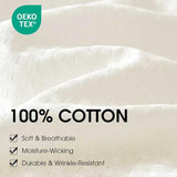DCSKY Cotton Duvet Cover Twin,100% Cotton Waffle Weave White Duvet Covers Twin Size,Luxury Textured & Breathable 2pcs with 1 Pillow Shams for All Season 68x90 Inches DCSKY