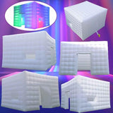 16FT Inflatable Club Night Party Tent with LED Light and Blower Adjustable to Multiple Colors Inflatable Night Club Tent for Adults SAYOK