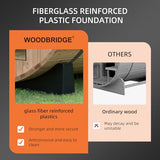 WOODBRIDGE 2-Person Luxury Finland Thermo Pine Outdoor Barrel Sauna with Half View Window,Harvia Electric Heater with Sauna Stone, Sauna Accessories Kit and Asphalt Shingle Roof, 4'x6', OBS1812 WOODBRIDGE