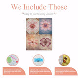 Kaleidoscope Floral pattern-107741 Diamond Painting Kits, DIY 5D Paint for Adults Kids, Full Drill Crystal Diamond Drawing Suitable for Home Wall Decoration Fhuyiks
