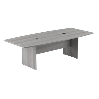 Bush Furniture UrbanPro Conference Table with Wood Base in Platinum Gray - Engineered Wood