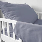 Biloban 3-Piece Toddler Sheet Set Microfiber, Toddler Bedding Set Includes Crib Mattress Sheet, Flat Sheet and Envelope Pillowcase, Silky Soft, Breathable and Lightweight, Grey Biloban