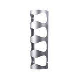 HAOZHAO 4 Bottles Creative Stainless Steel Wall Mounted Red Wine Holder Wine Bottle Storage Rack Storage Shelf Holders (Color : Silver) HAOZHAO