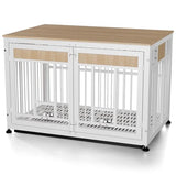 Heavy Duty Dog Crate Furniture for Large Dog, 48 Inch Decorative Pet House End Table, Extra Large Wooden Cage Kennel Furniture Indoor OLYMSOLD