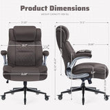 Large High Back Office Chair with Flip Arms- Executive Desk Chair with Locking Wheels, Adjustable Lumbar Support, Ergonomic Breathable Fabric Computer Chair Prevents Cats Scratching Xiuyu