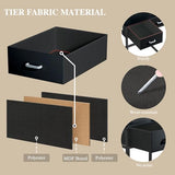 ALEXNUTRE Makeup Vanity Desk with Mirror and Lights, Small Vanity with Fabric Storage Drawer & Chair & Shelves, Vanity with Fold-up Panel and Power Outlet for Bedroom ALEXNUTRE