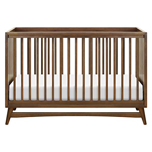 Babyletto Peggy 3-in-1 Convertible Crib with Toddler Bed Conversion Kit in Natural Walnut, Greenguard Gold Certified babyletto
