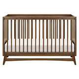 Babyletto Peggy 3-in-1 Convertible Crib with Toddler Bed Conversion Kit in Natural Walnut, Greenguard Gold Certified babyletto