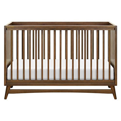 Babyletto Peggy 3-in-1 Convertible Crib with Toddler Bed Conversion Kit in Natural Walnut, Greenguard Gold Certified