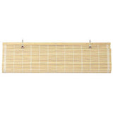 ORIENTAL Furniture Bamboo Cordless Window Shade - Natural 36" W Red Lantern