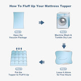 BEDLORE Queen Mattress Topper, Thick Pillow Top Bed Cover for Back Pain Relief, Soft Mattress Pad with Deep Pockets 6-18 inch BEDLORE