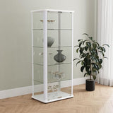 Coaster Home Furnishings Aero 5-Shelf Display Curio Cabinet with LED Lighting White Coaster Home Furnishings