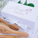 Personalized Baby Gift | Baby Brush | Personalized Baby Brush | 3pcs Set | Personalized Wooden Baby Brush | Personalized Baby Gift Girls | Newborn Baby Essentials Forever Personalized