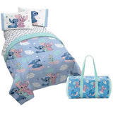 Jay Franco Disney Lilo and Stitch Twin Size Comforter Set - 4 Piece Bedding Includes Sheet Set, Pillow Covers & Bonus Duffle Bag - Super Soft Kids Bedding Jay Franco